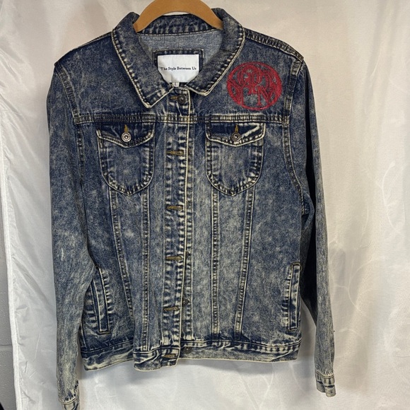The Style Between Us Jackets & Blazers - The Style Between Us Acid Wash Denim Jacket